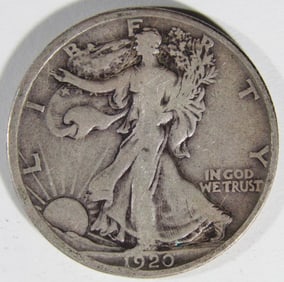 1920-D Walking Liberty Half Dollar