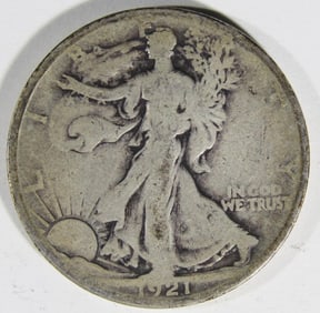 1921-S Walking Liberty Half Dollar