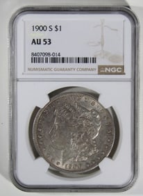 1900-S Morgan Dollar, NGC AU-53
