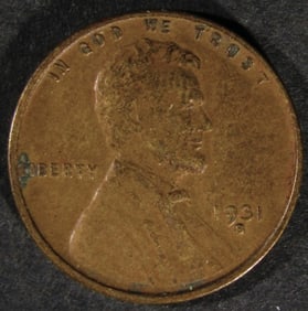 1931-S Lincoln Cent