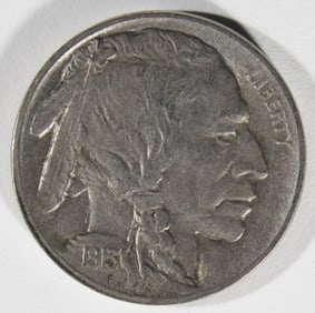 1913 T1 Buffalo Nickel