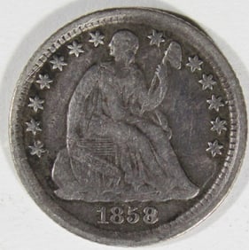 1858-O Seated Half Dime