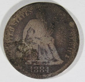 1884-S Seated Dime