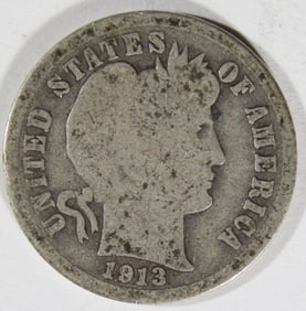 1913-S Barber Dime