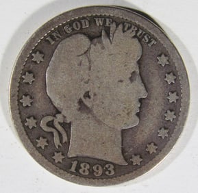 1893-S Barber Quarter