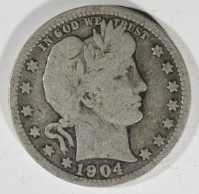 1904-O Barber Quarter