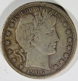 1906-D Barber Half Dollar
