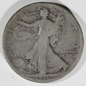 1916 Walking Liberty Half Dollar