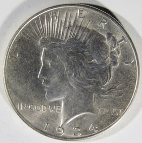 1934 Peace Dollar
