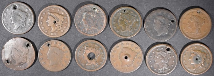 (12) Cull Large Cents