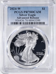 2024-W Silver Eagle, PCGS PR-70 DCAM