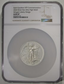 2021 5oz Silver Ultra High Relief, NGC GEM SP