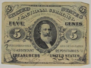 Five Cents Fractional Currency