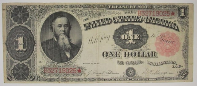 1891 $1 Treasury Note