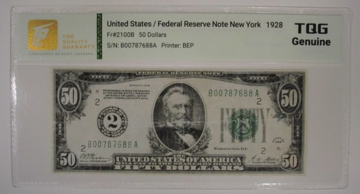 1928 $50 FRN Fr#2100B