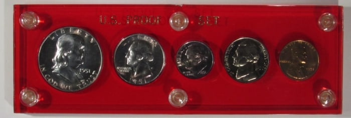1951 Proof Set in Plastic Holder