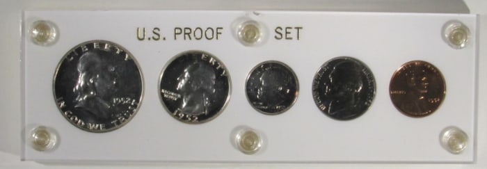 1952 Proof Set in Plastic Holder
