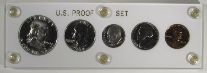 1954 Proof Set in Plastic Holder