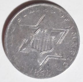 1856 3 Cent Silver