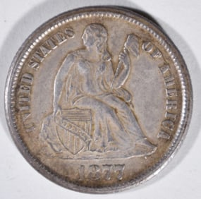 1877-CC Seated Dime