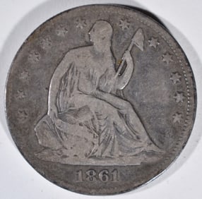 1861 Seated Half Dollar