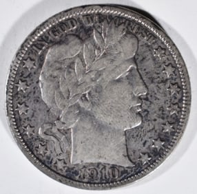 1910-S Barber Half Dollar
