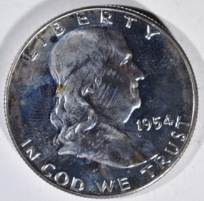 1954 Proof Franklin Half Dollar