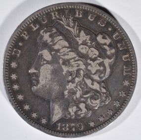 1879-S Rev 78 Morgan Dollar, Rim Marks