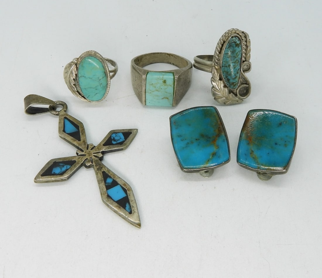 Turquoise Sterling Rings & More (1 of 3)