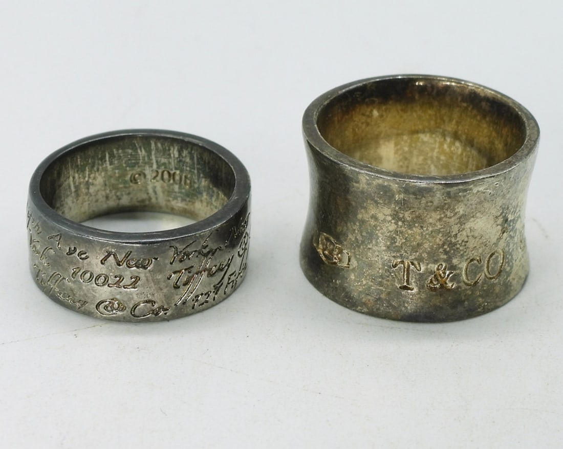 2 Sterling Tiffany & Co Rings (1 of 3)