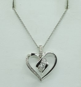 Diamond 925 Heart Necklace
