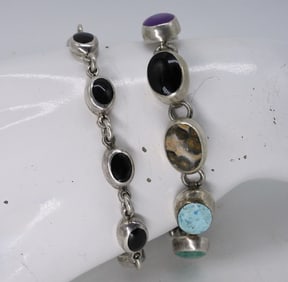 2 Sterling Taxco Bracelets
