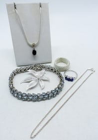 Sapphire & Blue Topaz 925 Rings, Bracelets +