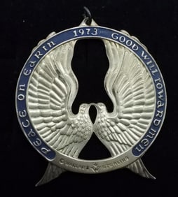 1973 Wallace Sterling Dove Ornament