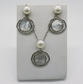 Petite 925 Pearl, Mother of Pearl Set