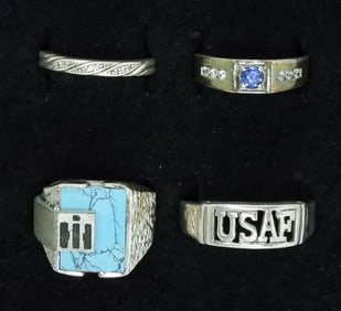 USAF & International Harvester 925 Rings