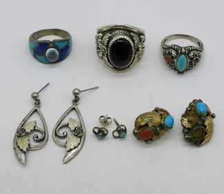 Turquoise & Black Onyx 925