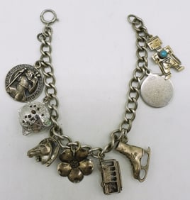 Vintage Sterling Charm Bracelet