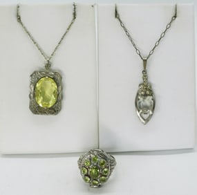 Vintage Art Deco 925 Necklaces & Ring