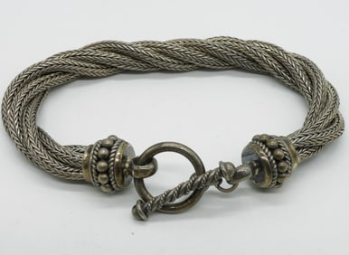 Thick Heavy Sterling Bracelet, Indonesia