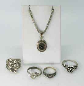 Cute Sterling Fashion Rings & Necklace