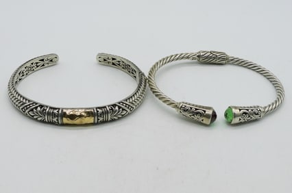 Sterling 18k Fancy Bracelets
