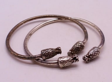 (2) Sterling Bangles