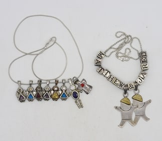 Birthstone Children Pendants 925