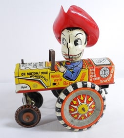 Marx Milton Berle Crazy Car Wind-Up Tin Toy