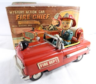Mystery Action Car Fire Chief Battery Powered