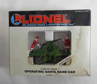 Vintage Lionel Lines Operating Santa Hand Car