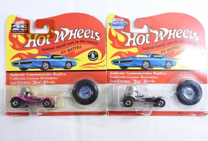 (2) 1993 Hot Wheels Red Line Red Baron NIB