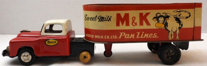 M & K Pan Lines Sweet Milk Truck & Trailer