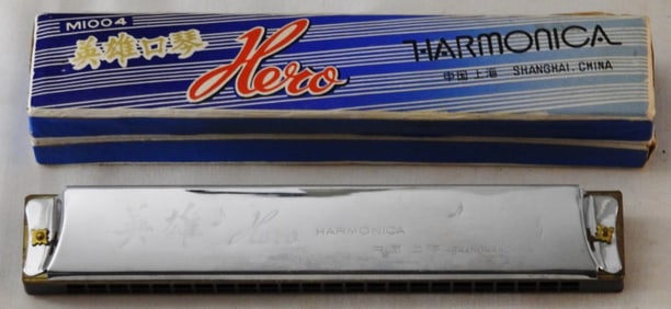 Hero Harmonica In Original Box